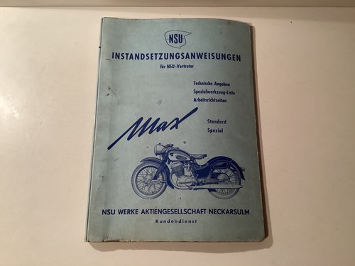Nsu werkstatthandbuch max - nsu,