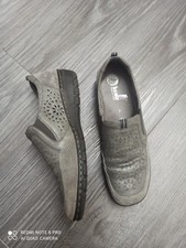 Bama Mokassin, Ballerina, Halbschuhe, Echt Leder  Gr. 41(7) Silber Grau