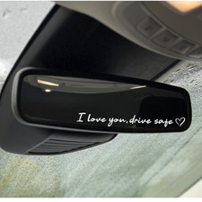 I love you, drive safe Spiegel Aufkleber 15 cm