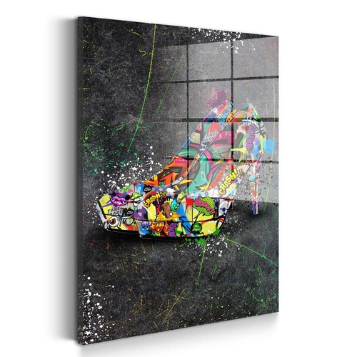 Street art damenschuh - street,