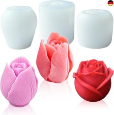 Tulpen silikonform - 3 Stück