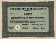 Max Kohl AG 1940 Chemnitz