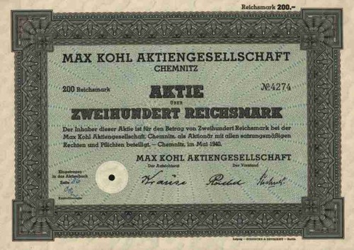 Max kohl 1940 chemnitz - 1940,