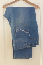 schöne Jeanshose, Gr. 52, von "Mia Moda", Gummibund, sehr stretchig, TOPzustand,