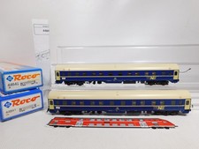 2x Roco H0 AC 44841 Schlafwagen 1 STECKBARER PUFFER FEHLT DB NEM Licht #DM24-3