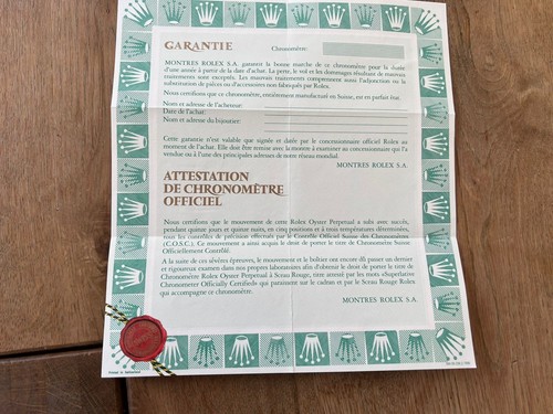 Rolex blanko holgramm garantie - rolex,