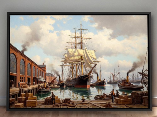 Historischer hafen mit - hafen,