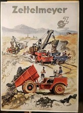 Original Zettelmeyer Autoschütter Typ A 4 Prospekt Broschüre 50er Jahre Hubert