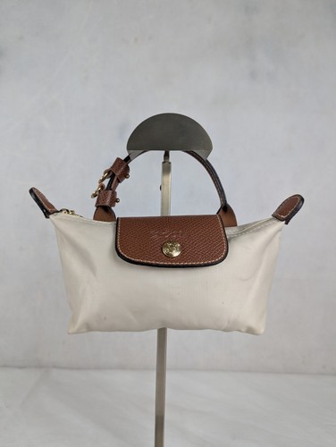 Longchamp cream nylon tote - tote, bag