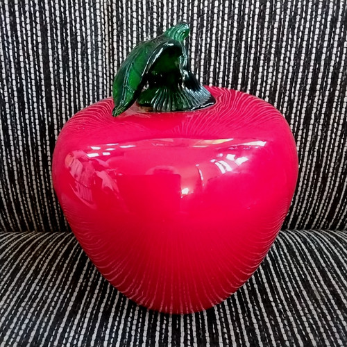 Großer vintage glasapfel - großer,