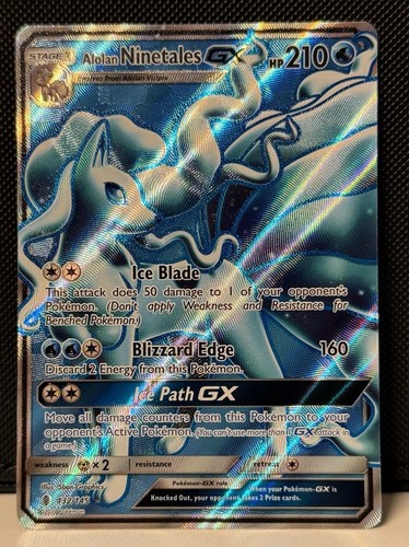 Alolan ninetales vulnona - ninetales, gx