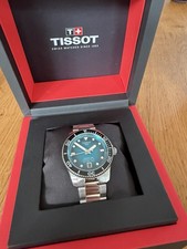 TISSOT T-Sport Seastar 1000 Powermatic 80 40mm Türkis Diver Taucheruhr TOP