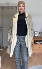 Lammfellmantel - Jacke Beige