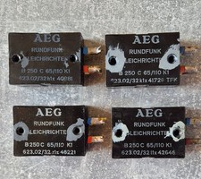 4x AEG Rundfunk Gleichrichter