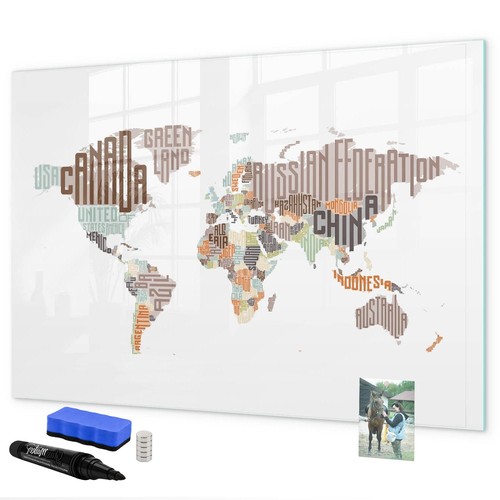 Glas magnettafel für notizen - magnettafel,