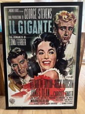 Giganten (1956) | Ital. Filmplakat, James Dean Poster [100x70cm] incl. Rahmen