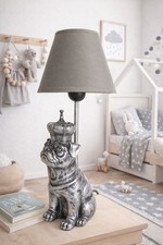 Lampe Mops Figur Tischleuchte
