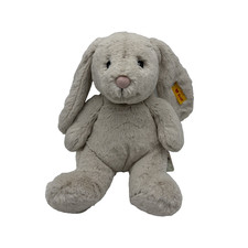 Steiff Hoppie Hase Schlappohren 28 cm hellgrau Plüschtier Soft Cuddly Neu & OVP