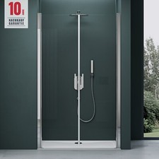 Duschtür Pendeltür Nischentür Dusche Duschabtrennung Schwingtür H:195cm NANO NEU