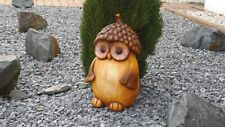 Herbstdeko Gartenfigur XXL Dekofigur 42cm Eule Igel Pilz Eichhörnchen Magnesia
