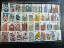 BRD-Dauerserien,Sehenswürdigkeiten,Lot gestempelt auf Steckkarte