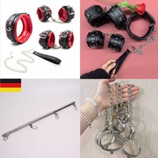 Handschellen Fußfesseln Halsband SM Bondage Paddel Metall Fesseln Stange Kragen