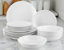 Kombiservice 18- tlg.  Angi Tafelservice Porzellan Geschirr trendige Coupeform