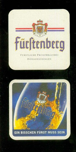 Bierdeckel fürstenberg - fürstenberg, a)