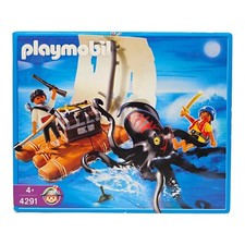 Playmobil 4291 - Riesenkrake mit Floß Spielzeug Set 2006 Neu Selten 