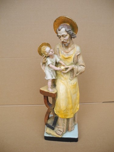 Antik heiligenfigur josef - antik,