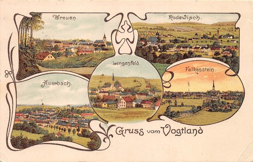 Litho gruss vom vogtland - gruss,