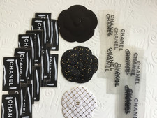 3 Chanel Camelia Sticker schwarz,schwarz-gold,weiß-gold & 40  Kunststoff Sticker