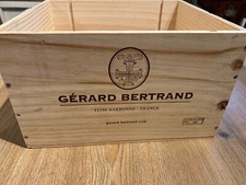 Weinholzkiste Deko Regal, leer, für 6 Flaschen Gérard Bertrand