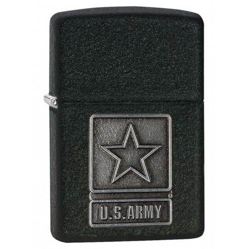 Zippo black crackle army - crackle, us