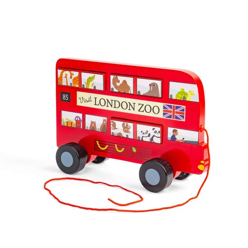 Bigjigs toys london bus pull - london,