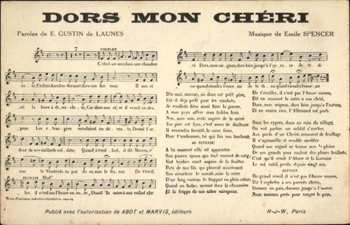 Lied dors mon cheri - dors,