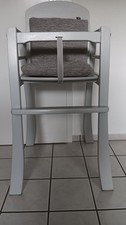 Geuther Kinder Baby Stuhl Hochstuhl Retro Holz grau