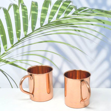 Set aus 2 edlen Kupferbechern