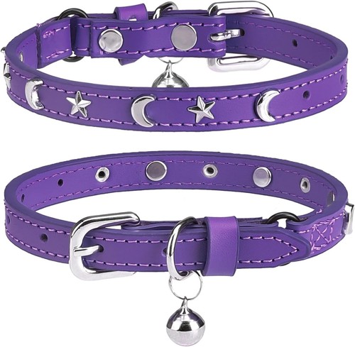 Leder katzenhalsband mit - leder,