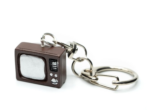 Fernseher schlüsselanhänger - fernseher,