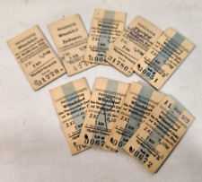 Lot Fahrkarte Fahrschein Witzschdorf Waldkirchen Zschopau Hennersdorf DR 1973