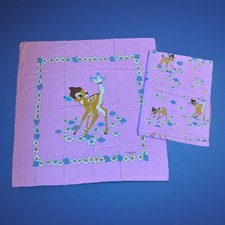 Vintage bambi bettwäsche - bambi, rosa