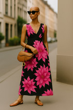 Kavi maxikleid schwarz - ✨,