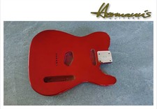 Tele Erle Body, Finish Metallic Red, SS Fräsung, Gewicht 2,3 kg   EINZELSTÜCK