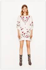 ZARA Damen Kleid Tunika dress