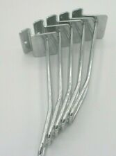 Doppelhaken verchromt für Lamellenwand/Panellenwand,a 5 Stück,12cm,Neuwertig