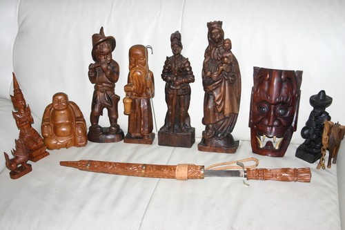 Konvolut dekofiguren aus holz - konvolut,