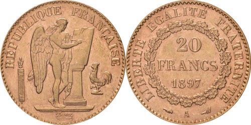 Frankreich francs 1897 a - frankreich:20,
