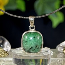 Smaragd Anhänger Silber 925
