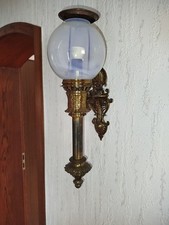 Wandleuchte Messing/Glas Antik